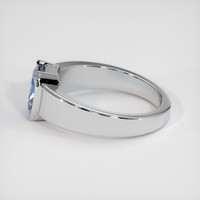 2.20 Ct. Sapphire Ring, 18K White Gold 4