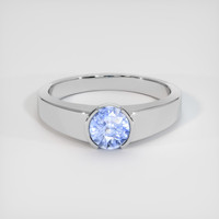 1.02 Ct. Sapphire Ring, 18K White Gold 1