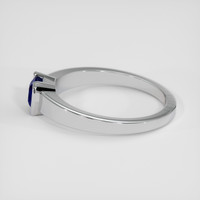 1.35 Ct. Blue Sapphire Ring, 18K White Gold 4