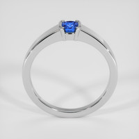0.78 Ct. Blue Sapphire Ring, 18K White Gold 3