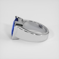 5.56 Ct. Blue Sapphire Ring, 18K White Gold 4