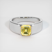 1.61 Ct. Sapphire Ring, 18K White Gold 1