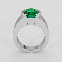 4.36 Ct. Emerald Ring, 18K White Gold 3