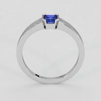 0.96 Ct. Blue Sapphire Ring, 18K White Gold 3