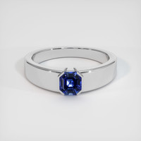 1.36 Ct. Sapphire Ring, 18K White Gold 1