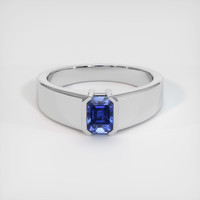 2.19 Ct. Sapphire Ring, 18K White Gold 1