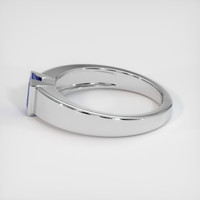 0.92 Ct. Sapphire Ring, 18K White Gold 4