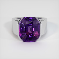 33.98 Ct. Color Change Sapphire Ring, 18K White Gold 1