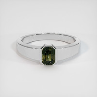 1.31 Ct. Color Change Sapphire Ring, 18K White Gold 1