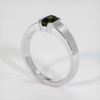 1.31 Ct. Color Change Sapphire Ring, 18K White Gold 2