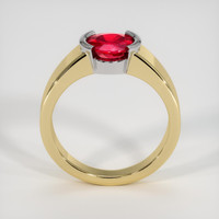 1.22 Ct. Ruby Ring, 14K White & Yellow 3