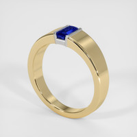 0.96 Ct. Sapphire Ring, 14K White & Yellow 2