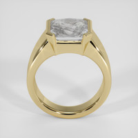 4.08 Ct. Bluish Grey Rutilated Quartz Ring, 10K Yellow Gold 3