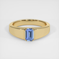 0.54 Ct. Blue Sapphire Ring, 10K Yellow Gold 1