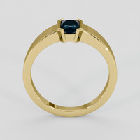 0.82 Ct. Blue Sapphire Ring, 10K Yellow Gold 3