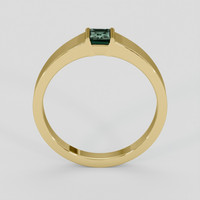 0.94 Ct. Bluish Green Sapphire Ring, 10K Yellow Gold 3