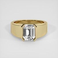 4.51 Ct. White Sapphire Ring, 10K Yellow Gold 1