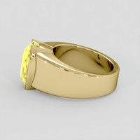 6.92 Ct. Yellow Sapphire Ring, 10K Yellow Gold 4