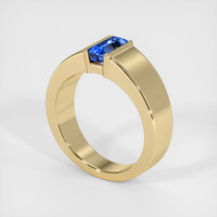 0.96 Ct. Sapphire Ring, 14K Yellow Gold 2