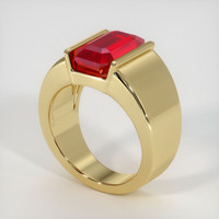 5.41 Ct. Ruby   Ring - 14K Yellow Gold 2