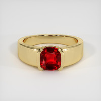 1.50 Ct. Ruby Ring, 14K Yellow Gold 1