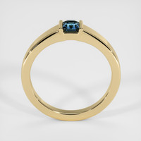 0.49 Ct. Bluish Green Sapphire Ring, 14K Yellow Gold 3