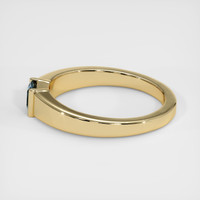 0.49 Ct. Bluish Green Sapphire Ring, 14K Yellow Gold 4