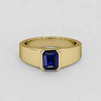 1.17 Ct. Blue Sapphire Ring, 14K Yellow Gold 1