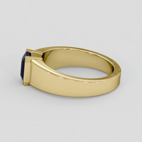 1.17 Ct. Blue Sapphire Ring, 14K Yellow Gold 4