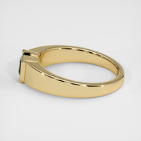 1.07 Ct. Bluish Green Sapphire Ring, 14K Yellow Gold 4