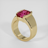 5.09 Ct. Pink Sapphire Ring, 14K Yellow Gold 2