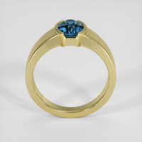 3.02 Ct. Greenish Blue Sapphire Ring, 14K Yellow Gold 3