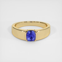 1.18 Ct. Blue Sapphire Ring, 14K Yellow Gold 1