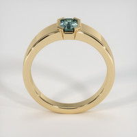 0.89 Ct. Bluish Green Sapphire Ring, 14K Yellow Gold 3