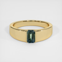 0.72 Ct. Sapphire Ring, 14K Yellow Gold 1