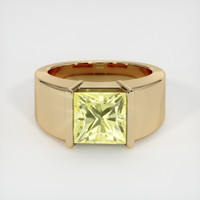 4.04 Ct. Yellow Sapphire Ring, 14K Yellow Gold 1