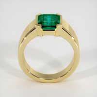 3.10 Ct. Emerald Ring, 18K Yellow Gold 3