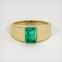 1.74 Ct. Emerald Ring, 18K Yellow Gold 1