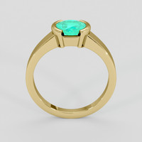 1.03 Ct. Emerald Ring, 18K Yellow Gold 3