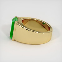3.84 Ct. Emerald Ring, 18K Yellow Gold 4