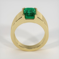 3.92 Ct. Emerald Ring, 18K Yellow Gold 3