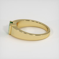 0.93 Ct. Emerald Ring, 18K Yellow Gold 4
