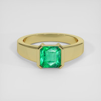 2.09 Ct. Emerald Ring, 18K Yellow Gold 1