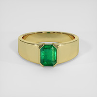 2.08 Ct. Emerald Ring, 18K Yellow Gold 1