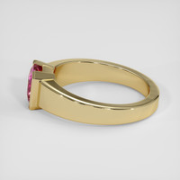 1.19 Ct. Pink Sapphire Ring, 18K Yellow Gold 4
