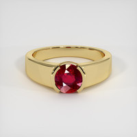 1.74 Ct. Ruby Ring, 18K Yellow Gold 1