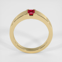 0.52 Ct. Ruby Ring, 18K Yellow Gold 3