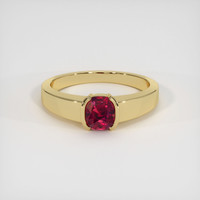 2.06 Ct. Ruby Ring, 18K Yellow Gold 1