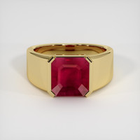 4.21 Ct. Ruby Ring, 18K Yellow Gold 1