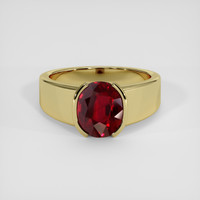 4.52 Ct. Ruby Ring, 18K Yellow Gold 1